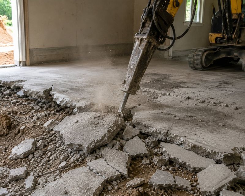 Concrete Floor Removal in Sacramento, CA
