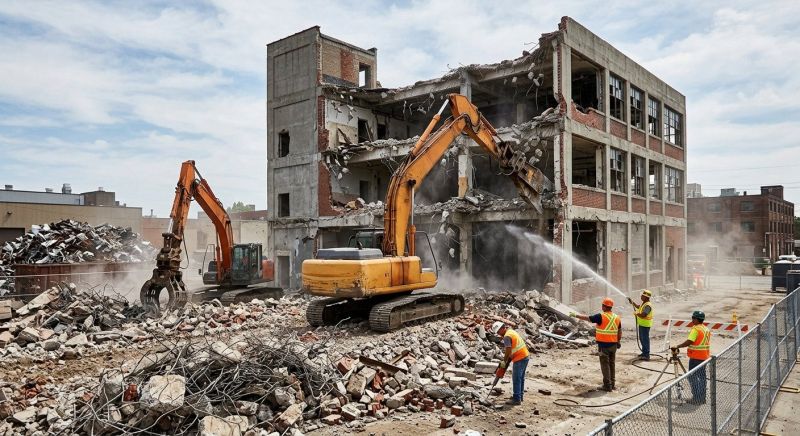 Commercial Building Demolition in Sacramento, CA