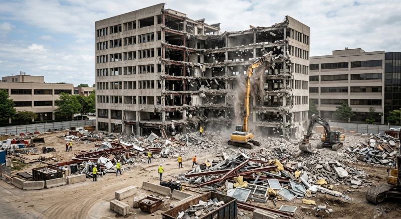 Commercial Site Demolition in Katy, TX