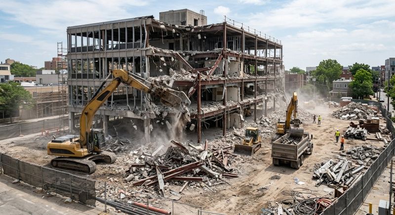 Commercial Site Demolition in Houston, TX
