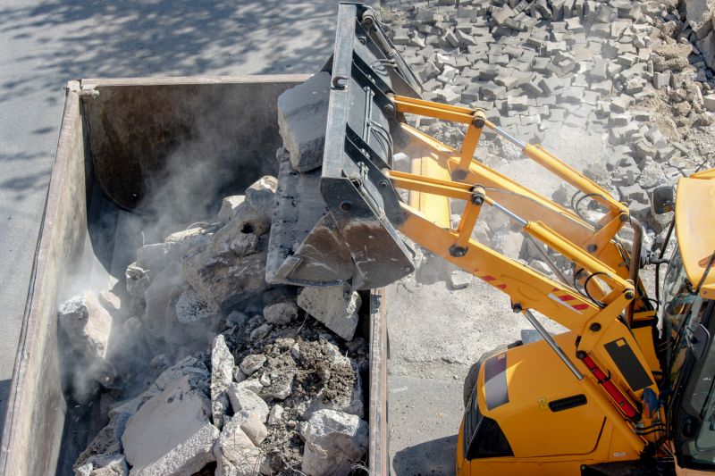 Demolition Equipment in Use